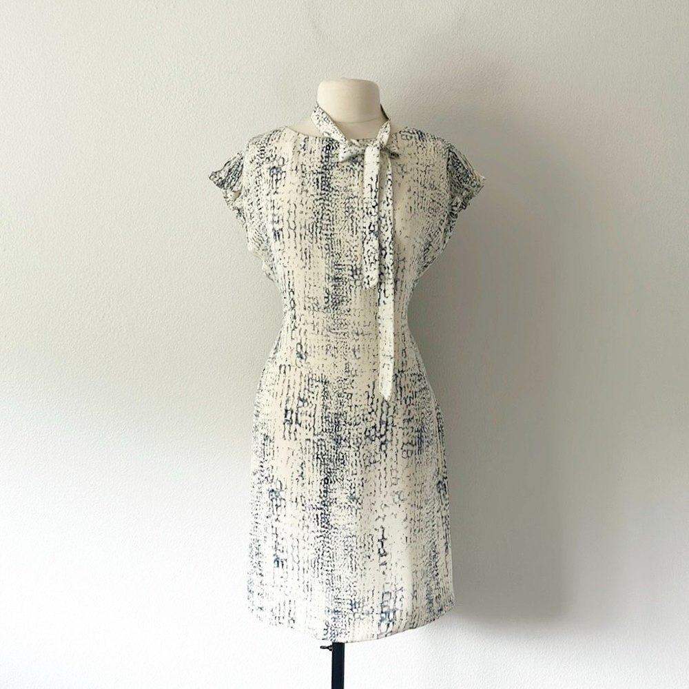 100% Silk Abstract Dress